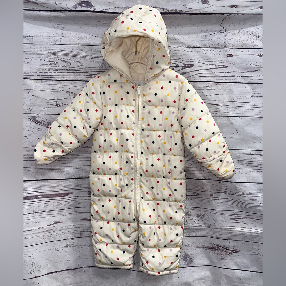Old Navy Polka Dot Winter Snowsuit Size 18-24 Months